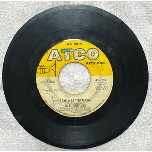 1969 Atco Records 45 RPM R.B. Greaves “Take A Letter Maria”